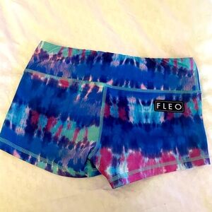 FLEO Women's Blue and Pink Shorts